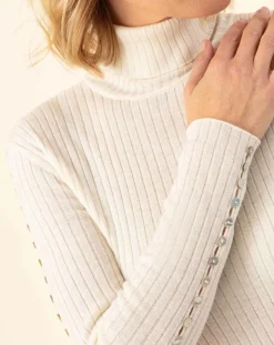 Pull en Laine mélangée Kris écru