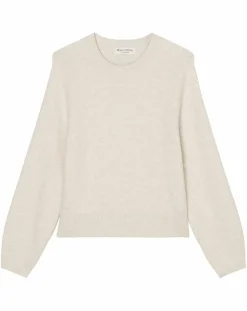 Pull en Laine mélangée manches raglans écru