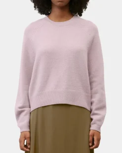 Pull en Laine mélangée manches raglans violet clair