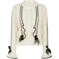 Pull en Laine mélangée Parure ecru