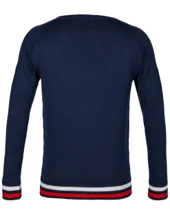 Pull en Laine mélangée Pierre bleu nuit