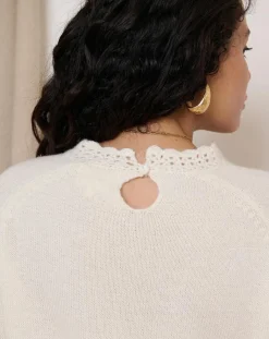 Pull en Laine mélangée Tiziri écru