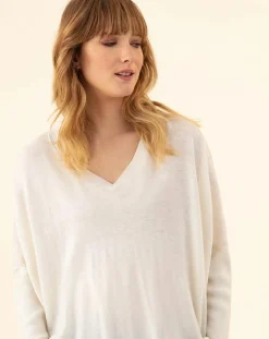 Pull en Laine mélangée Tobby écru