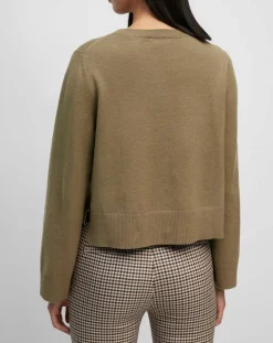 Pull en Maille de coton stretch Basique marron