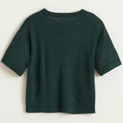 Pull en Maille Debri vert foncé