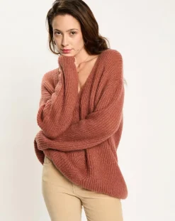 Pull en Mohair mélangé Milane cuivre