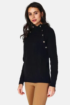 Pull Encolure montante noir