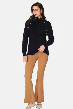 Pull Encolure montante noir