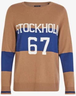 Pull fin en Laine & Cachemire mélangés Stokholm Klook camel