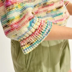 Pull Getxo tricoté multicolore