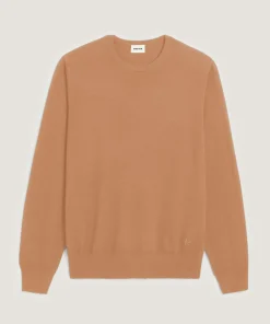 Pull Hubert 100% Laine marron camel