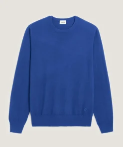 Pull Imran 100% Laine bleu azur