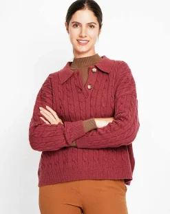 Pull Ines bordeaux