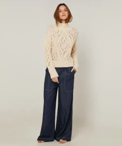 Pull Ivanna en Laine mélangé blanc ivoire