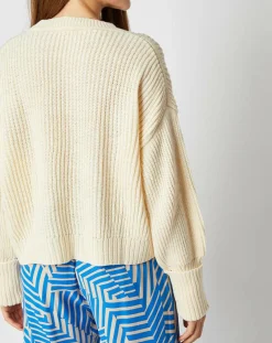 Pull Julie en Laine mélangée écru