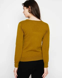 Pull Juliette vert olive