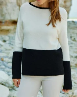 Pull Léa écru/noir
