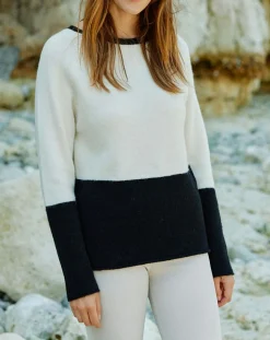 Pull Léa écru/noir