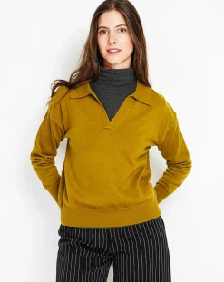 Pull Laurence vert olive
