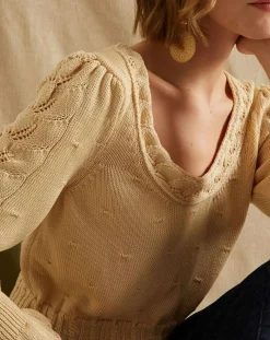Pull Lila beige