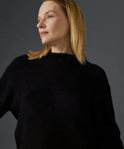 Pull Lorelei col manches bouffantes noir