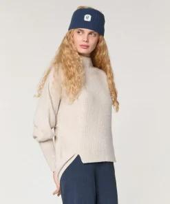 Pull Louve en Laine mélangée beige