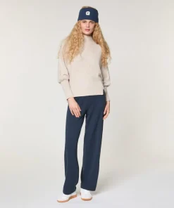 Pull Louve en Laine mélangée beige