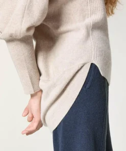Pull Louve en Laine mélangée beige