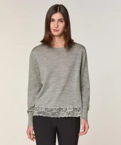 Pull Marie Lou 100% Laine gris foncé