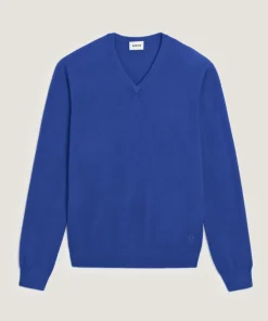 Pull Mathieu 100% Laine bleu azur
