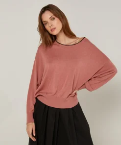 Pull Maximilienne en Laine mélangée bois de rose