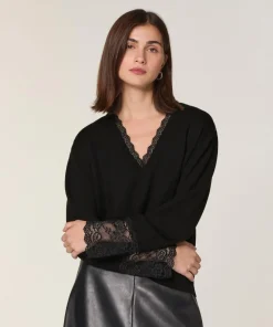 Pull Nora en Laine noir