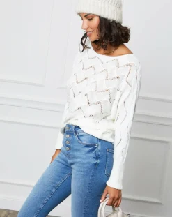Pull Olivia blanc