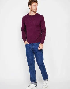 Pull Pierre bordeaux