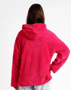 Pull polaire rose