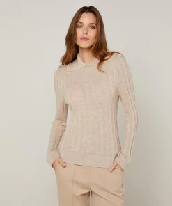 Pull Raymonde en Laine mélangée beige