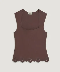 Pull Rita marron écorce