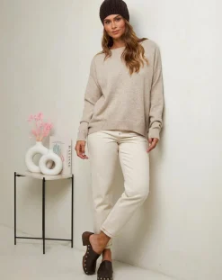 Pull Rose beige