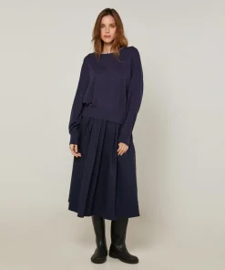 Pull Roxane 100% Laine mélangée bleu denim