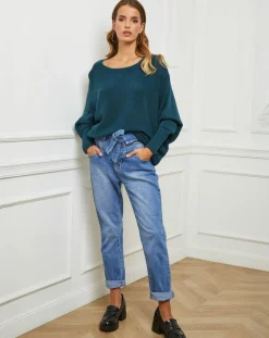 Pull Sarah vert bouteille