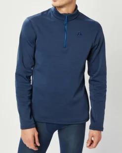 Pull technique col zippé Berra bleu