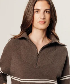 Pull Vanina col marin marron havane