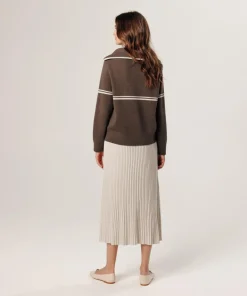 Pull Vanina col marin marron havane