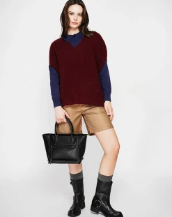 Pull Victoire bordeaux