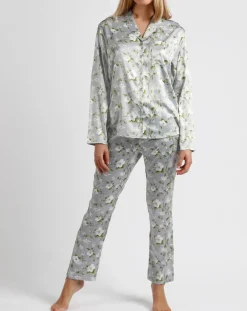 Pyjama Chemise & Pantalon Selena gris