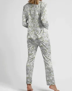 Pyjama Chemise & Pantalon Selena gris