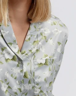 Pyjama Chemise & Pantalon Selena gris