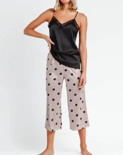 Pyjama Débardeur & Pantalon Jiya noir/rose