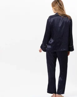Pyjama en satin Moon marine
