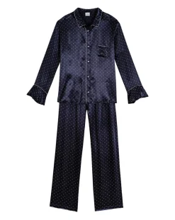 Pyjama en satin Moon marine